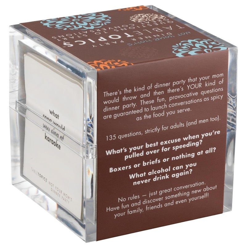 TableTopics Not Your Momâ€™s Dinner Party Conversation Cards for Adults to Get to Know Each Other on a New Level, 135 Eye-Opening Questions for Friends at Parties, Unique Host Gift - Image 3